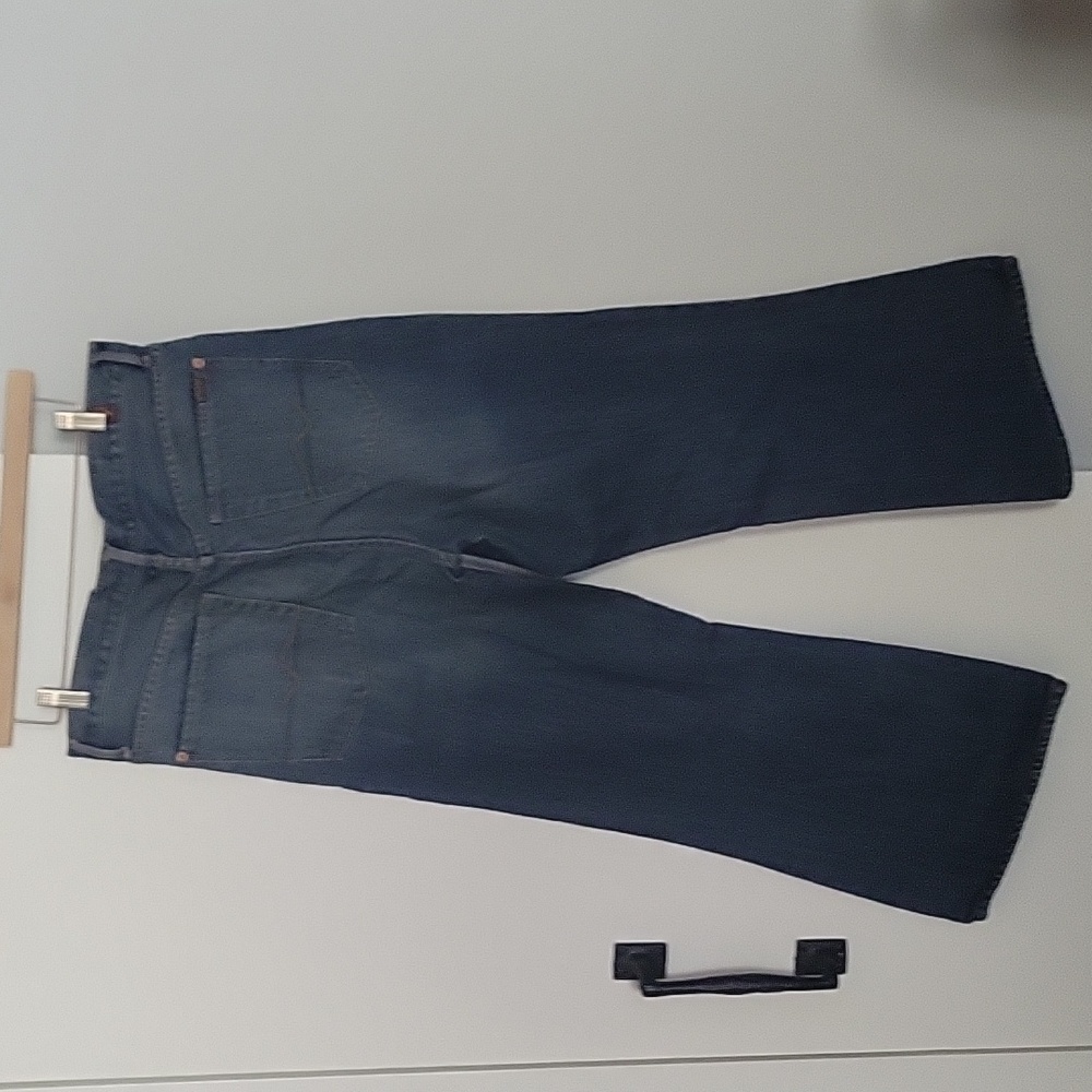 Mens 7 For All Mankind Relax Straight Jeans 36x26.5 button fly denim